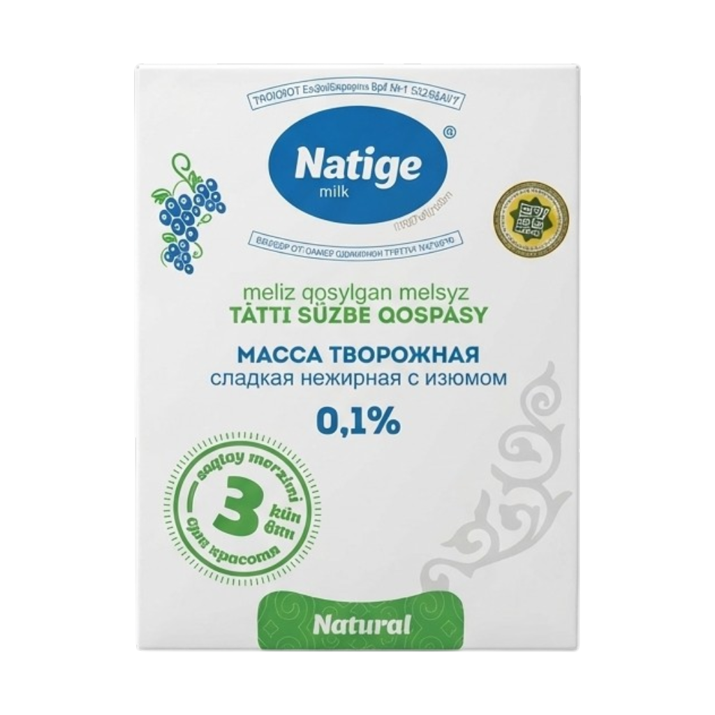 Масса творожная с изюмом 0,1%